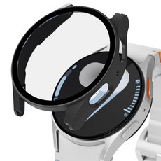 아이엠듀 하이브리드 강화유리 풀커버 케이스 40mm, 올블랙, 1개