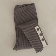 PEEKABOO 童款休閒羅紋鈕扣緊身褲