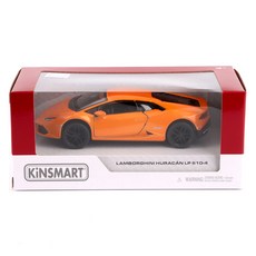 KiNSMAR 藍寶堅尼 Huracán LP610-4 KT5382 汽車作動玩具, 橘色