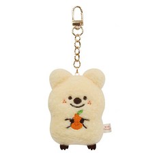 KiKi QUOKKA 濟州漢拏峰絨毛鑰匙圈娃娃, Happi 奶油色, 9cm, 1個