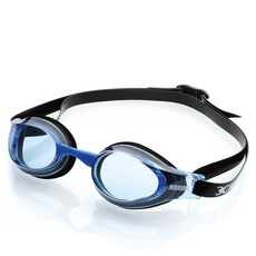 AQUWIN 選手級 一般用 合身泳鏡 SFH230, 藍色(鏡片), 黑色(鏡帶), 1個