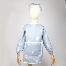 BEBE CHOUETTE 兒童防水長袖藝術禮服和頭巾套裝