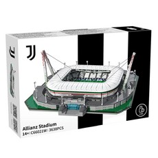 BUNNYLAND 尤文圖斯安聯球場 樂高相容積木 C66021W 3638p, 混合顏色, 1個