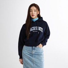 스파오 피치 스테이트 크롭 후드풀오버 기모 맨투맨 SPMHE11G51