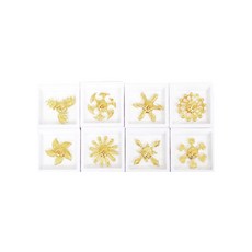 黃金旋轉亮片, 款式隨機, 8個