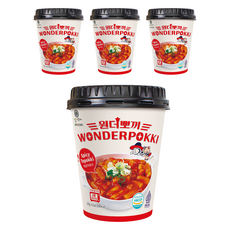 Samsiokki Wonder Bbokki 辣味杯裝辣炒年糕, 120g, 4個