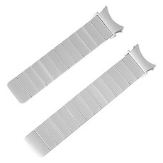 갤럭시워치 메탈링크 마그네틱 스트랩 20mm, 실버, 1개