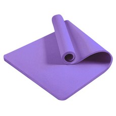 알뜰리빙 두꺼운 충격 완화 미끄럼 방지 푹신한 요가 필라테스 피트니스 매트, 퍼플, 1개