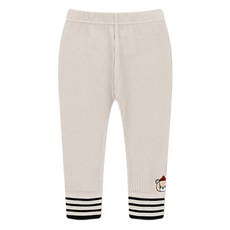 milkmile 兒童款小熊羅紋內搭褲