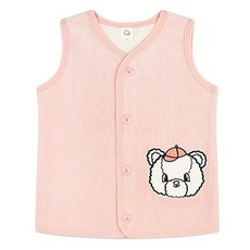 milkmile 兒童款毛絨熊絲絨羅紋內刷毛背心