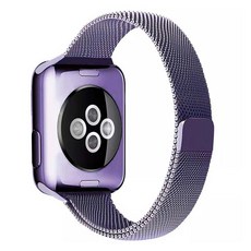 애플워치 호환 슬림 메탈 스트랩 38 / 40 / 41 mm, ASM9 라벤더, 1개