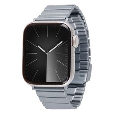 애플워치 호환 링크 브레이슬릿 메탈 스트랩 42 / 44 / 45 / 49 mm, ALM1 스페이스, 1개