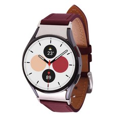 頂級皮革錶帶 腕帶 手錶帶 GL8, 勃根地紅, 4cm