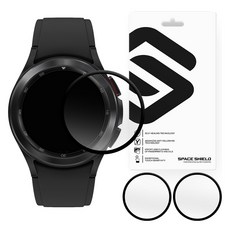 스페이스쉴드 갤럭시워치 아머 플렉스 PMMA 풀커버 액정보호필름 3p 세트, Clear, 1세트
