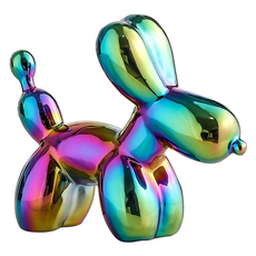 EVER HOUSE 氣球小狗陶瓷室內裝飾品, 雷射