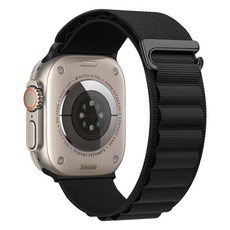 Apple Watch 相容全新 Alpine 環形錶帶 42 / 44 / 45 / 49 mm, 1個, AGR5 黑色