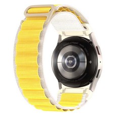 ZELSEN Galaxy手錶阿爾卑斯環錶帶 20mm 翼型, GR9 黃色線條