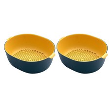 Marketpio 廚房層疊雙層瀝水洗滌籃, 類型4