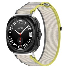 스페이스쉴드 트레일 나일론 스마트워치 스트랩, 밀크레몬, 1개