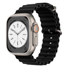 애플워치 호환 오션 스트랩 42 / 44 / 45 / 49 mm, AOS1 블랙