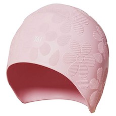 361 花朵女士泳帽, 1個, 粉紅色