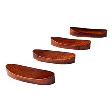 桃花心木原木漆筷架, 單一顏色, 4個