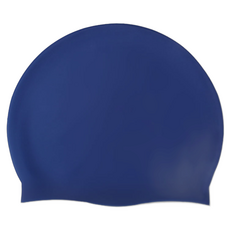 Skyweez 彩色矽膠泳帽, 海軍藍, 1個