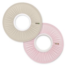 마니또 유아용 샴푸캡 2종 세트, 핑크 + 베이지, 1개