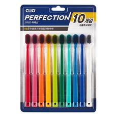 CLIO Perfection竹炭超細纖維鮮豔牙刷, 10支, 1組