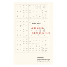 完美的閱讀機器, 精製所, 羅蘭·羅伊斯, 姜敏京