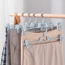 프랑온드 논슬립 바지걸이, 블루, 10개