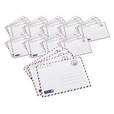 Maket Gamseong 復古風信封8款 x 10入組, 白色航空, 1套