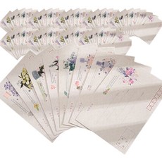 Maket Gamseong 復古風信封 8款 x 10入組, 花瓶, 1套