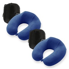 다감컴퍼니 꿀잠 메모리폼 목베개 2p + 파우치 2p