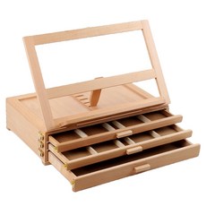 Maparam 便攜式抽屜手提箱型木製畫架 MPR-XHH3