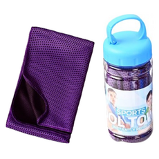 제이케이 빠른흡탈수 스포츠레저 + 와이드병 30 x 80 cm 세트, 퍼플(스포츠레저), 1세트