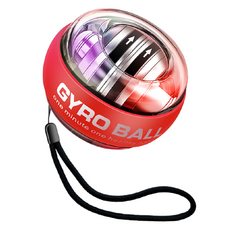 130BPM 자이로볼 악력기 전완근 손목운동 LED, 레드, 1개