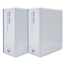 Youngo 3孔梯子活頁夾 10cm A4 3孔, 白色, 2個