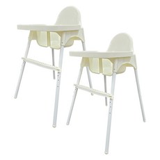 Cuddle 成長型高腳餐椅附餐盤 2入組, 混合色