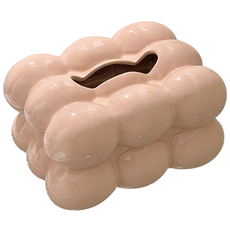 EVER HOUSE 雲Bbang Bbang陶瓷紙巾盒, 1個, 鮭魚粉