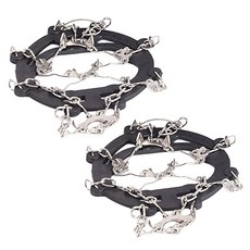 IYES 攜帶式冬季登山防滑冰爪, 黑色