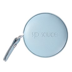 Black Tree 軟皮革收納袋迷你捲尺 圓形 藍色, 1個, 150cm