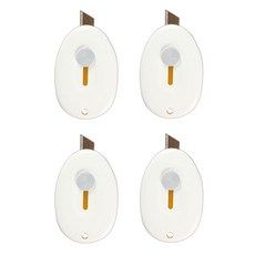 블랙트리 라운드 언박싱 미니칼, 화이트, 4개