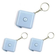 Black Tree 粉彩方形迷你捲尺 藍色, 150cm, 3個