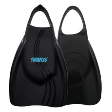 Swimtag Impact 短蛙鞋 左右組, 黑色