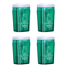 Black Tree 彩色便攜式削鉛筆機, 4個, 綠色