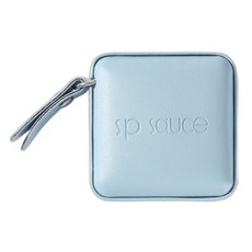 Black Tree 軟皮收納袋迷你捲尺 方形 藍色, 1個, 150cm