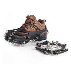 登山便攜式冰爪 雪地防滑鏈, 黑色