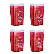 Black Tree 彩色便攜式削鉛筆機, 4個, 紅色