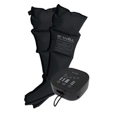 닥터웰 슬림미 4구 공기압 발 다리 마사지기, DR-5300, 블랙